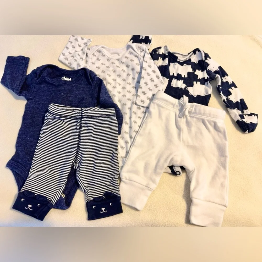 31pcs Newborn Boys Clothing & 1 Pair Shoes - Picture 7 of 15